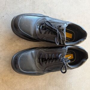 Deer Stags Black Leather Oxfords